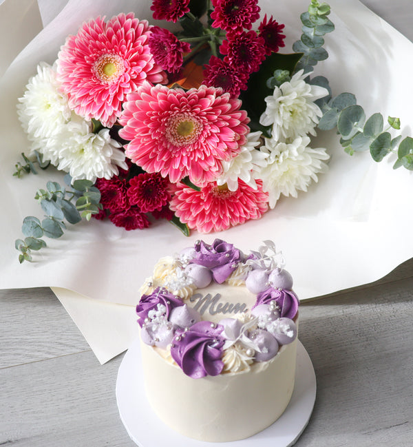 Mother's Day Radiant Bouquet & Bento Cake